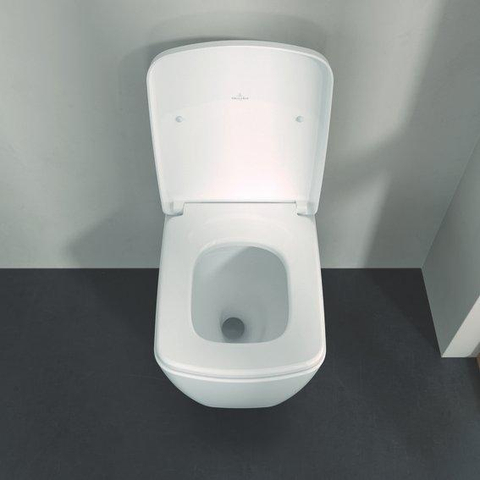 Villeroy & Boch Subway 3.0 pack wandcloset set twist flush - met zitting - glans wit SW1387448