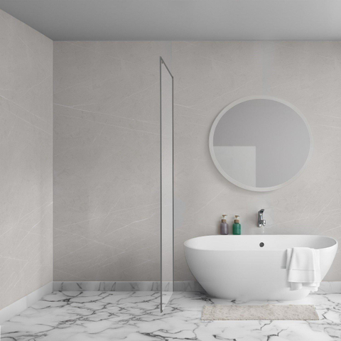 Aqua Vista Oria Cuadra paroi latérale - 70x200cm - avec kit de montage - pour cabine de douche - Gunmetal SW1244212