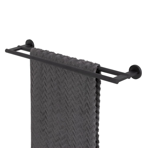 Tiger Noon Handdoekhouder - 60cm - dubbel - zwart SW1030678