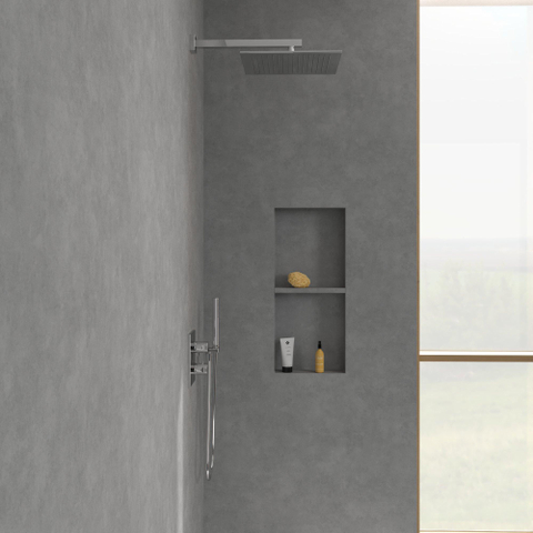Villeroy & Boch Universal Showers regendouche - 35x35cm hoekig - hoogglans chroom SW974366