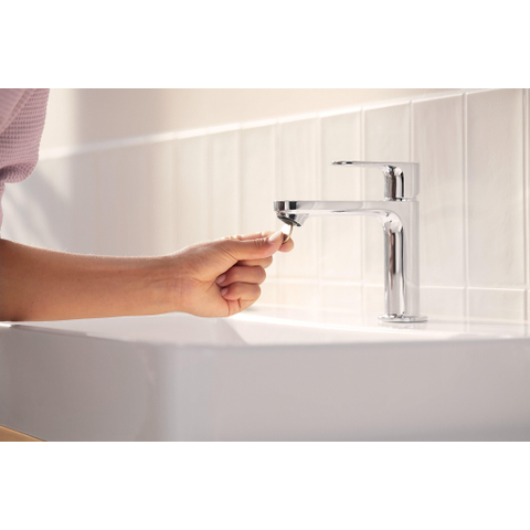 Hansgrohe Rebris s Eengreeps wastafelmengkraan - 110 - coolstart - zonder afvoer - hoogglans chroom SW796370