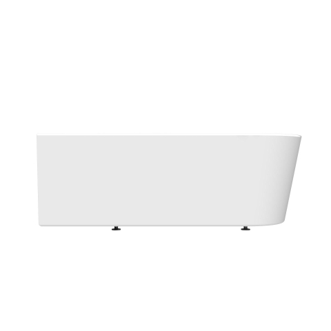 Arcqua Santo Baignoire îlot semi-encastrée 178x80cm acrylique brillant blanc gauche SW857162