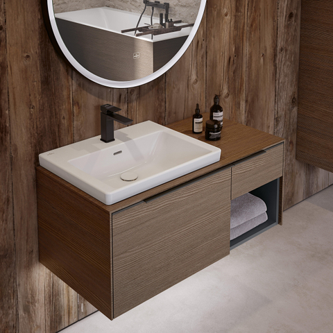 Villeroy & Boch Subway 3.0 Lavabo - 600 x 470 x 165 stone white mat (blanc) CeramicPlus - avec trop-plein - bord meulé SW701569