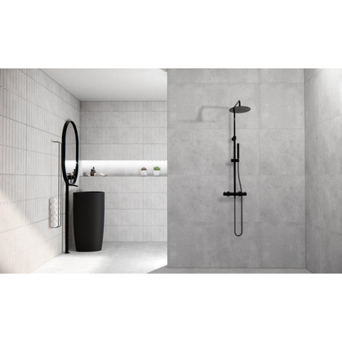 Terravito Gipuro Carrelage sol et mur - 60x120cm - rectifié - gris mat SW928378