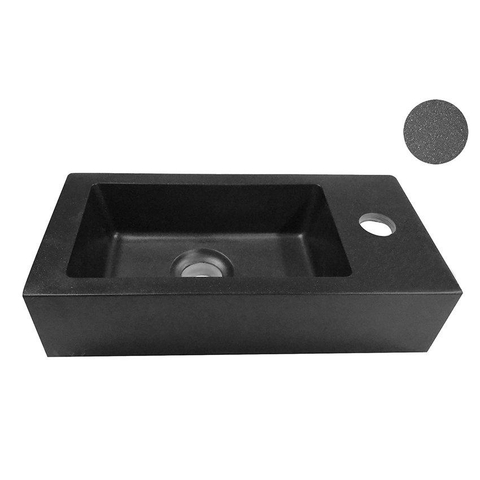 Wiesbaden Rhea S mini fontein rechts 36,5 x 18 x 9 cm quartz OUT13585