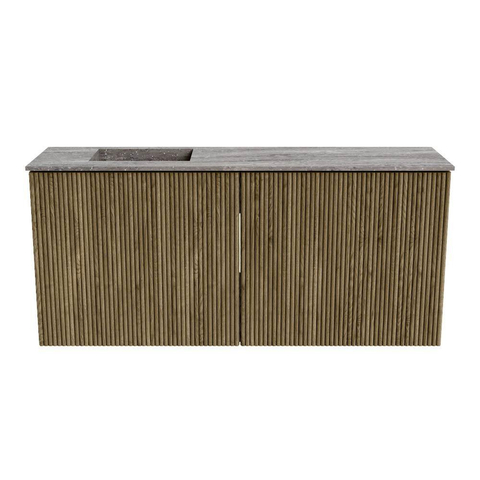 Mondiaz JOYA-DLUX 90cm toiletmeubel - kleur Dusk - Wastafel FAYE positie Links 1 kraangat kleur Oza. SW1425984