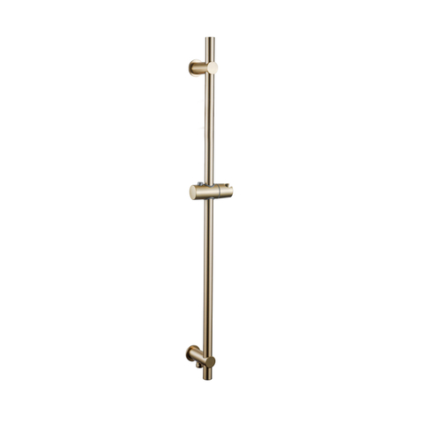 FugaFlow Eccelente Sobrado Barre de coulissement - 90cm - avec coude de raccord mural intégré - Laiton brossé SW1468252