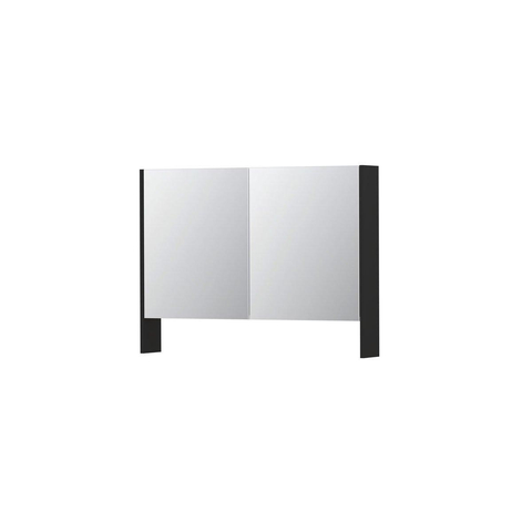 Ink spk3 armoire de toilette avec double portes en miroir, 2 portes avec étagère ouverte et prise de courant/interrupteur SW440210