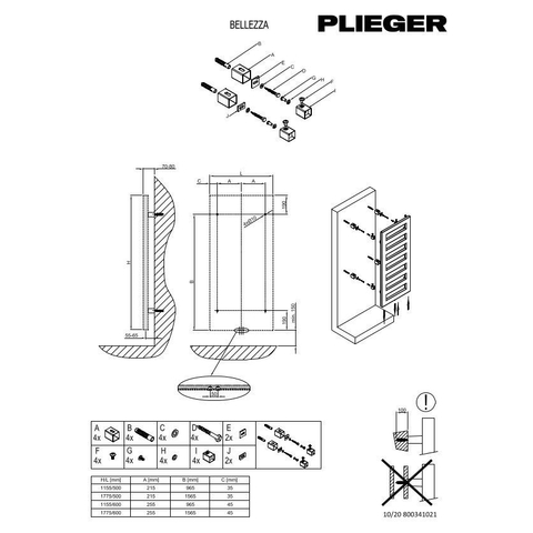 Plieger Bellezza designradiator 1155x500mm507 watt wit SW642420