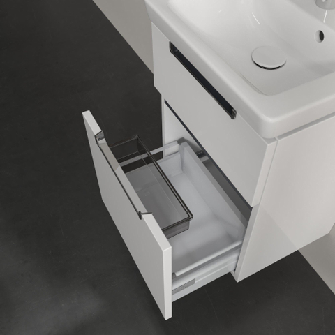 Villeroy & Boch Subway 2.0 wastafelonderkast - 44x59cm - 2 lades - glans wit SW479713