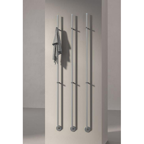 Instamat Jay Elektrische Handdoekradiator 172cm hoog 29Watt geborsteld RVS SHOWROOMMODEL SHOW26210