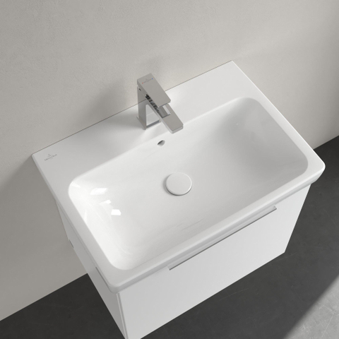 Villeroy & boch Architectura Lavabo - 44,5x65cm - avec trou de robinet - dessous rectifié - blanc alpin SW1162092