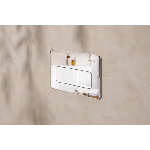 Hansgrohe IFrame Original Q Drukplaatvoor - dualflush - chroom SW1406571