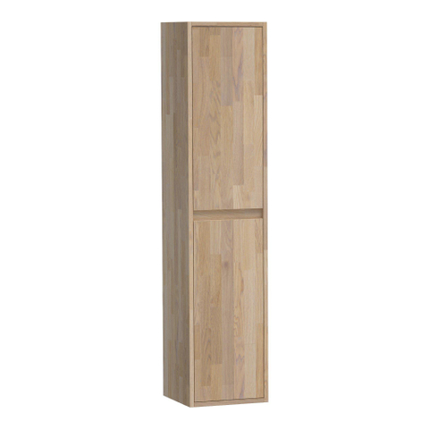 BRAUER Adore meuble de salle de bain - 160x35x35cm - avec 2 portes sans poignée ouvrant à gauche ou à droite assemblage à dents de scie chêne gris SW86455