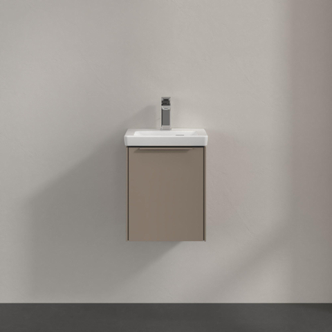 Villeroy & Boch Subway 3.0 Wastafelonderkast - 1 deur - 351x429x309mm - taupe SW881778