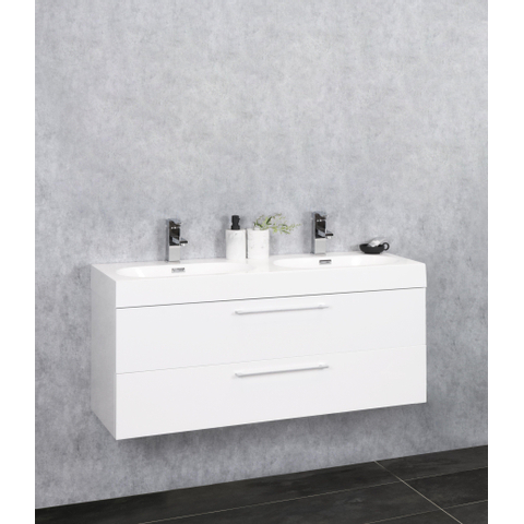 Differnz Somero badkamermeubelset FSC 120 cm hoogglans wit OUTLETSTORE STORE43476