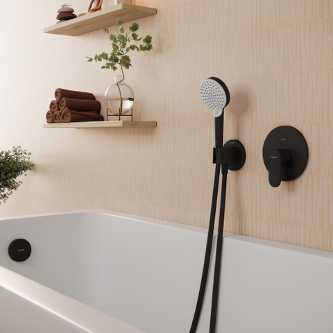 Hansgrohe Vernis Blend douchemengkraan voor iBox Universal 2 mat zwart SW1567300