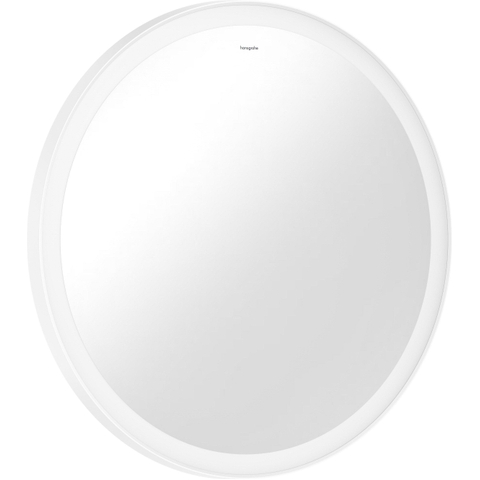 Hansgrohe Xarita Lite S Miroir - 70cm - rond - éclairage led - interrupteur mural - blanc mat SW1165021