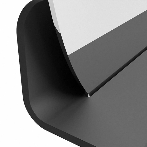Mondiaz SPOT miroir – Ø 60 cm – avec tablette – Dark grey (gris) SW1235514