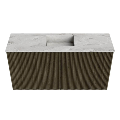 Mondiaz JOYA-DLUX 80cm toiletmeubel - kleur Shadow - Wastafel FAYE positie Midden Zonder kraangat kleur Glace. SW1422778