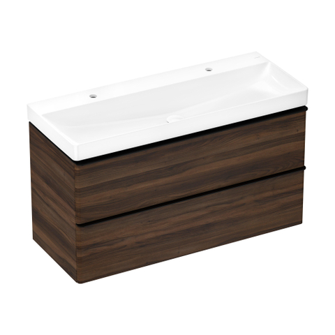 Hansgrohe Xelu Q wastafel - 120x48x8cm - 1 kraangat - wit SW995328