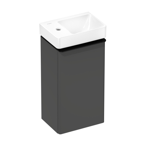 Hansgrohe Xelu Q lave-mains - 36x25cm - tablette à gauche - 1 trou de robinet - sans trop-plein - smartclean - blanc SW1009838