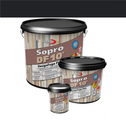 Sopro Mortier à joint pour carrelage de sol et mural Sopro DF 10 Flexible noir n° 90 5kg Noir SW359679