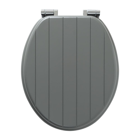 Tiger Abattant de toilette Baya fermeture amortie MDF Gris lave 37.5x5x43cm SW25345