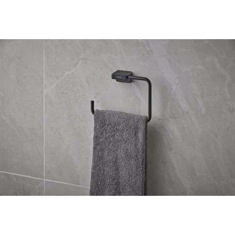 Hansgrohe AddStoris Q handdoekring - mat zwart SW651115