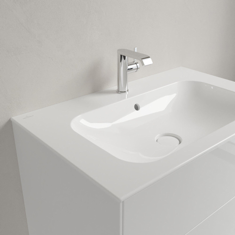 Villeroy & Boch Finion Lavabo-meuble - 800 x 500 x 160 mm - Blanc Alpin CeramicPlus - avec trop-plein dissimulé - non poli SW106522