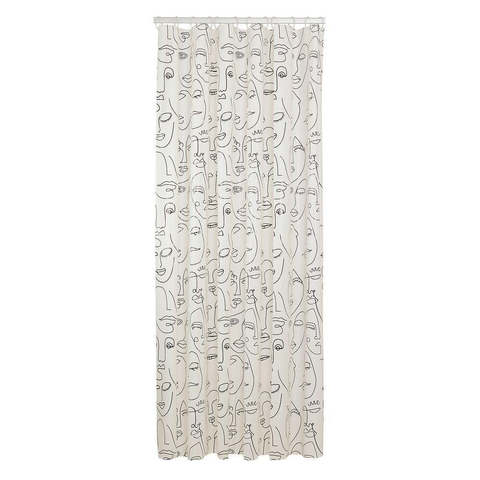 Sealskin Mind Rideau de douche 180x200 cm PEVA Noir / Blanc SW699494