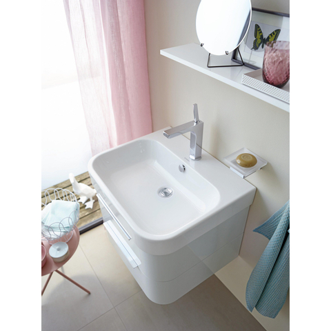 Duravit Happy D.2 Meubelwastafel - 60x50.5cm - met 1 kraangat - met overloop - wit SW223290