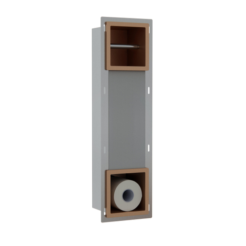 Fortifura Calvi Inbouw Reserve- en toiletrolhouder - PVD - geborsteld koper SW1189089