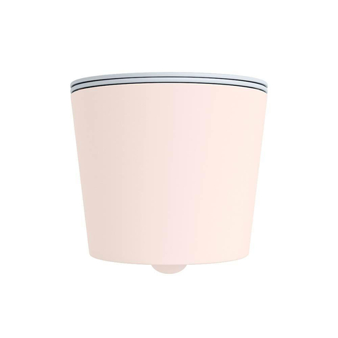 Mondiaz LAVIE hangtoilet – spoelrandloos – 36 x 53 cm – met softclose zitting – Rosee (roze), zitting Clay (lichtblauw/grijs) SW1208591