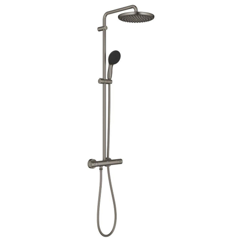GROHE Vitalio Start doucheset - met thermostaat - geborsteld hard graphite (antraciet) SW1590101
