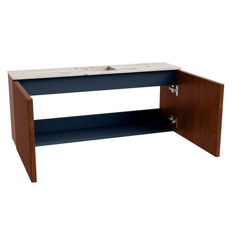 Mondiaz JOYA-DLUX 100cm meuble de salle de bains - couleur Ruby - Vasque FAYE position Milieu 1 trou de robinet couleur Nata. SW1425435