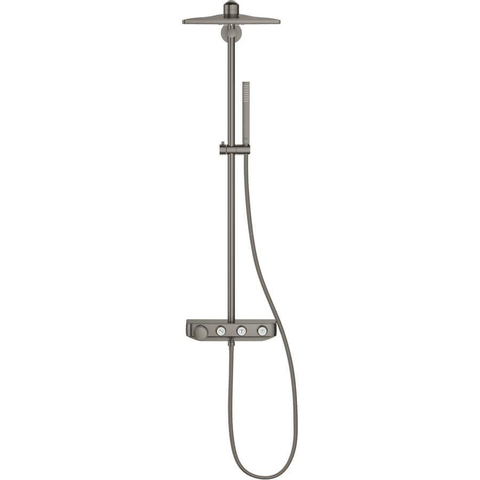 Grohe Euphoria SmartControl Cube Regendoucheset Opbouw- - hoofddouche 31cm - hannddouche staaf - brushed hard graphite (antraciet) SW439029