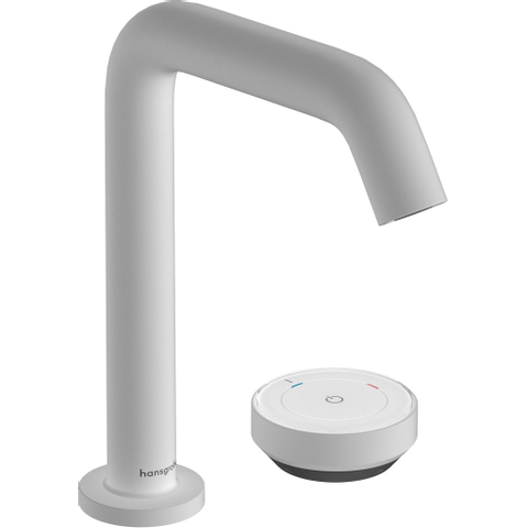 Hansgrohe Tecturis S wastafelkraan - model 150 - coolstart - met waste - mat wit SW918570