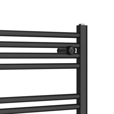 Rosani Classic radiator 60x180cm recht middenaansluiting 879watt mat zwart SHOWROOMMODEL SHOW26882