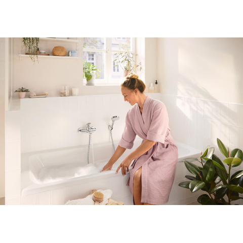 Hansgrohe Rebris s Eengreeps badmengkraan - opbouw - met 2 flow rates - mat zwart SW803028