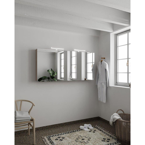 Mondiaz CUBB spiegelkast – 150x70x18 cm – 3 deuren – Smoke SW411337