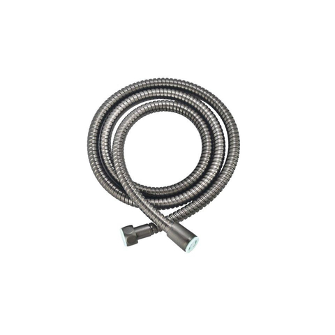 Fortifura Calvi Ensemble de douche pluie encastrable - thermostatique - bras mural - pommeau 25cm - barre curseur - douchette ronde - flexible en métal - Gunmetal SW1233179