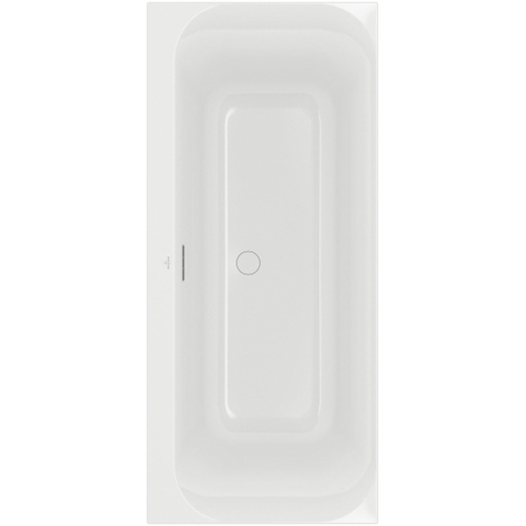 Villeroy & Boch Loop & Friends kunststof duobad acryl rechthoekig square - 170x75x47cm - glans wit SW701501
