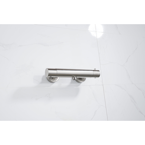 Fortifura Calvi Thermostatische Douchekraan - opbouw - PVD - geborsteld RVS SW377862