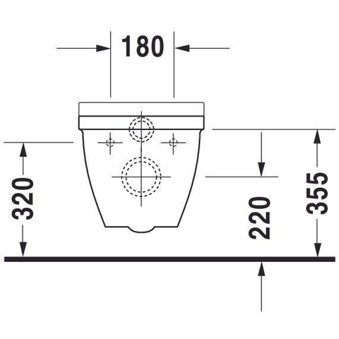 Duravit Starck 3 WC suspendu – allongé – profondeur 70 cm – blanc brillant 0290126