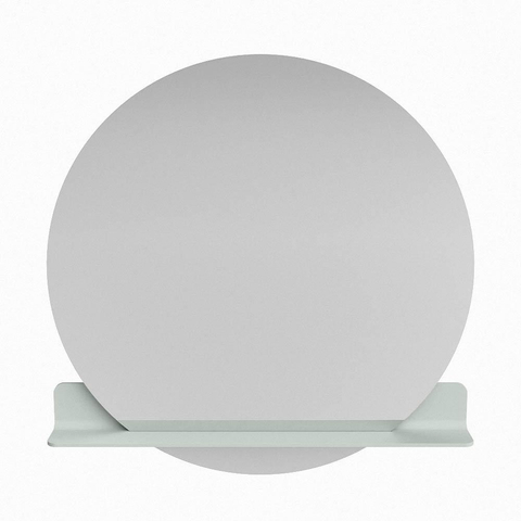 Mondiaz SPOT spiegel – Ø100 cm – met planchet – Greey (lichtgroen/grijs) SW1235538