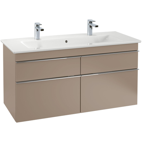 Villeroy & Boch venticello wastafel - 120x50cm - 2 kraangaten overloop - White Alpine (glans wit) 1025106