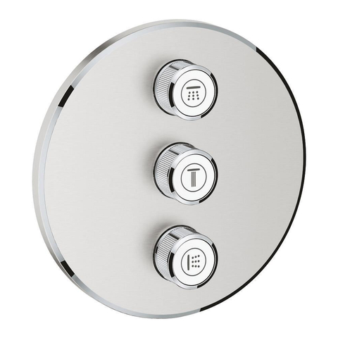 Grohe Grohtherm SmartControl Afdekset - thermostatisch - Supersteel (RVS) SW225098