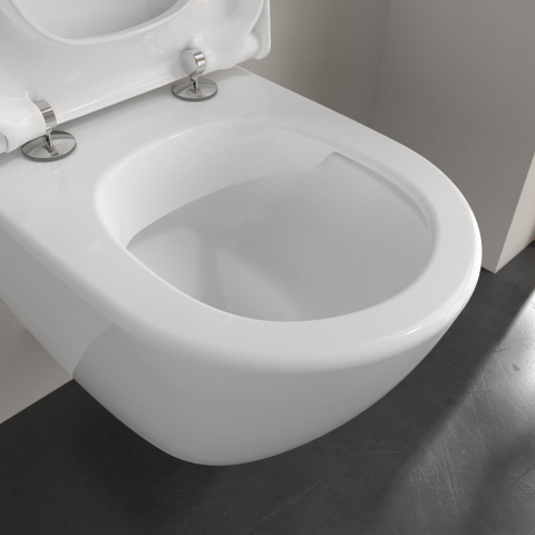 Villeroy & Boch Subway 2.0 Compact WC suspendu à fond creux sans bride 35.5x48cm ceramic+ blanc 1025457