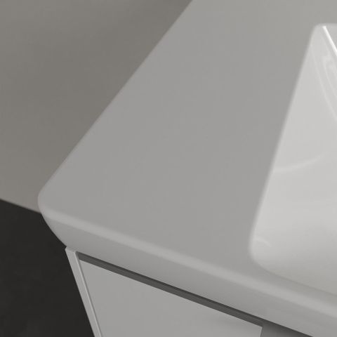 Villeroy & Boch Subway 3.0 meubelwastafel - 1300x470mm - met kraangat - met overloop - White Alpine (glans wit) SW641547